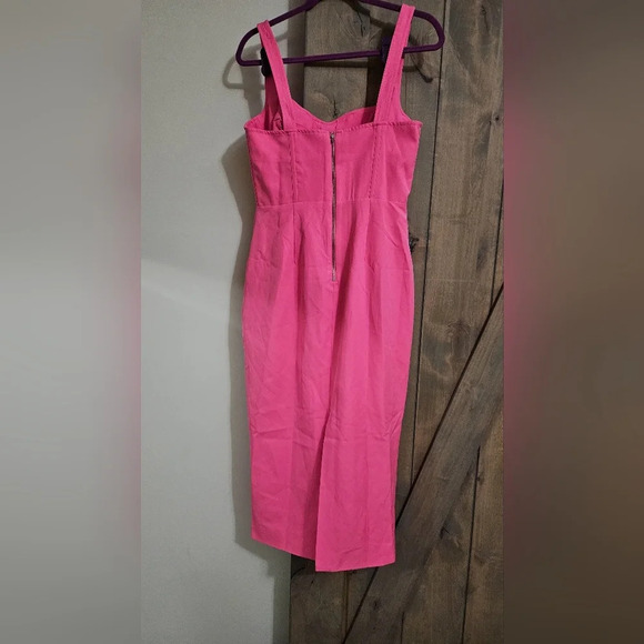 Bardot Pink Midi Dress - Picture 9 of 14